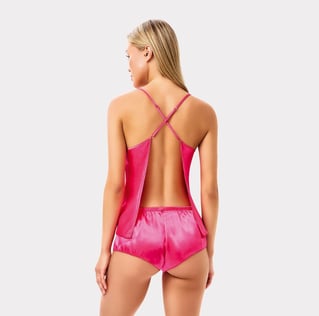 Aura Sırt Detaylı Şortlu Pijama Takımı