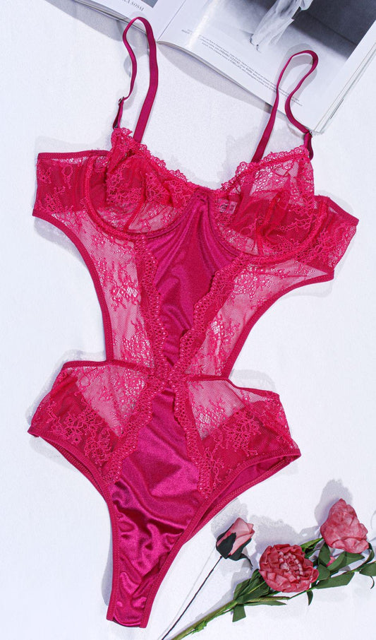 Pink Poison Fuşya Bodysuit