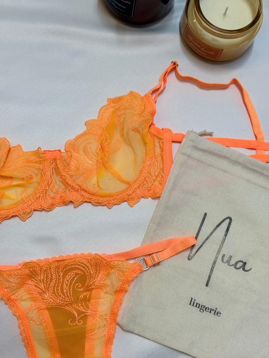 Tropical Heat Neon Bralet Takım